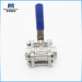 Reliable Supplier Top Quality Sanitary Stainless Steel 3pc ball valve clamp end